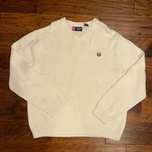 cream chaps sweater!!